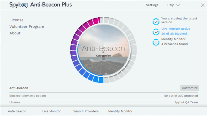Spybot Anti-Beacon