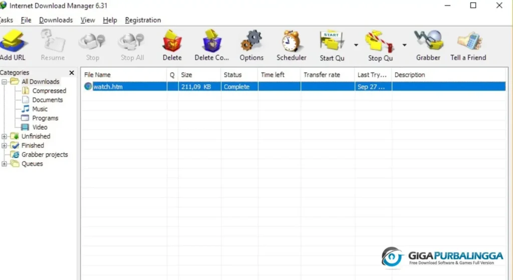 Gigapurbalingga Download IDM Full Terbaru