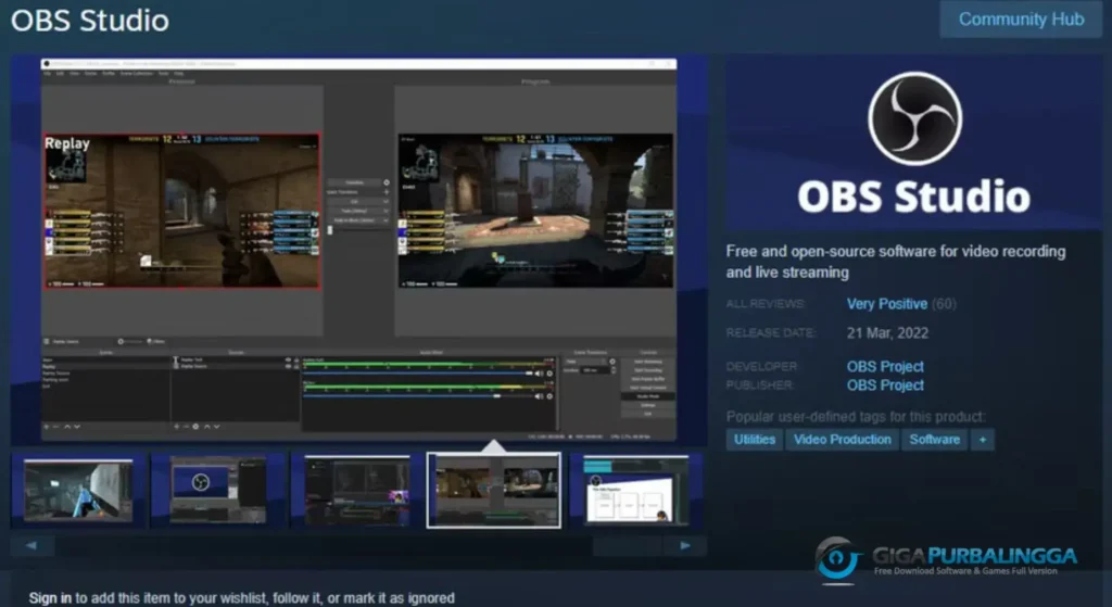 OBS Studio Terbaru Full Version Download