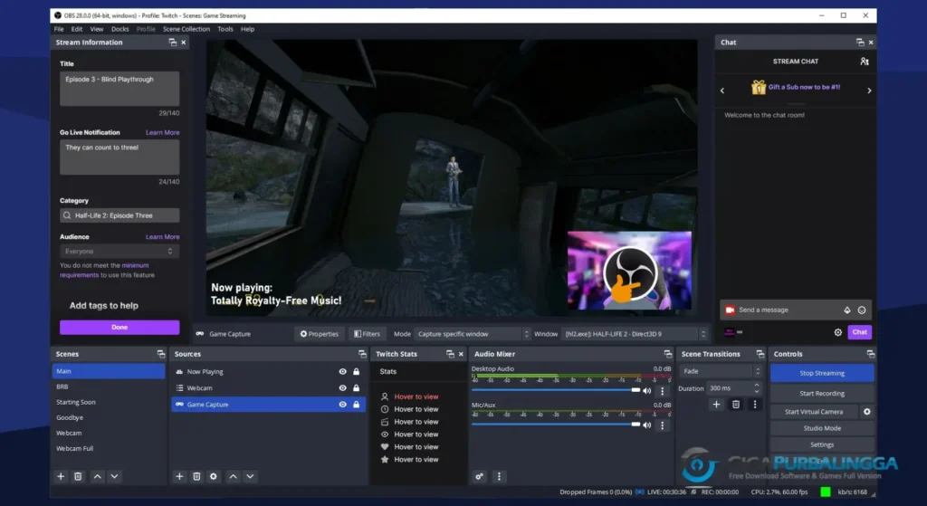 OBS Studio Terbaru Full Version Download