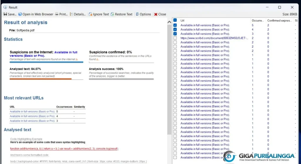 Plagius Professional Download Terbaru Version
