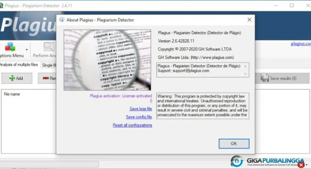 Plagius Professional Download Terbaru Version